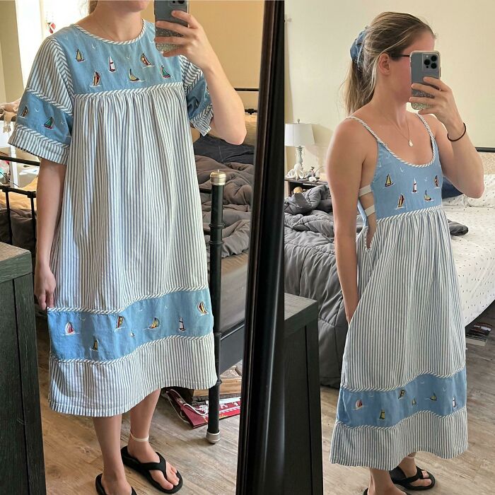 Thrift Flipped This Embroidered Sailboat Dress And I Love It!!