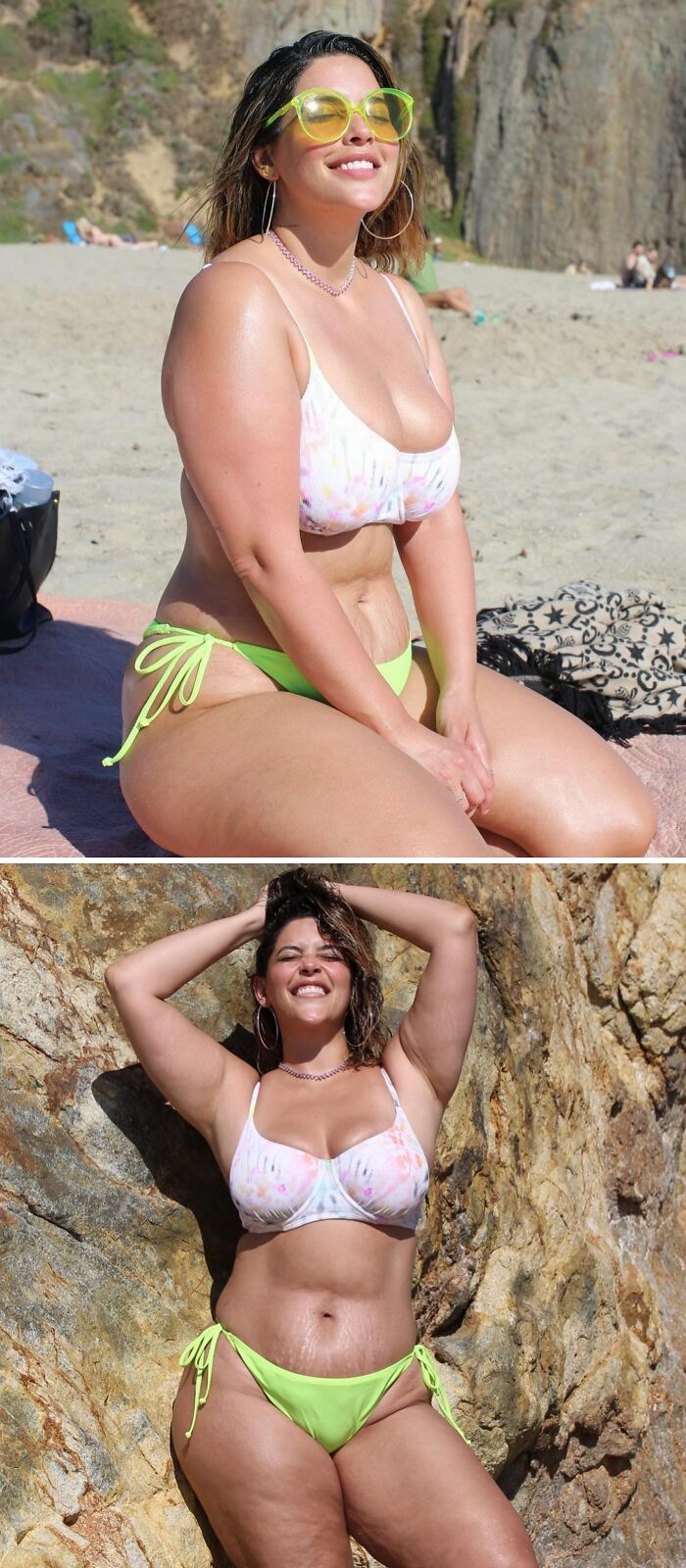 When Model Denise Bidot Gave Us This 2022 Motto "Stretch Marks, Cellulite, Rolls, Who Cares?"