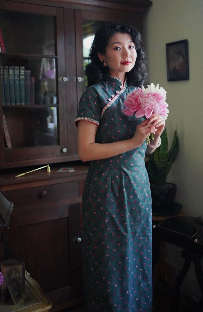 I Sewed A Chinese Cheongsam Using An American Vintage Pattern