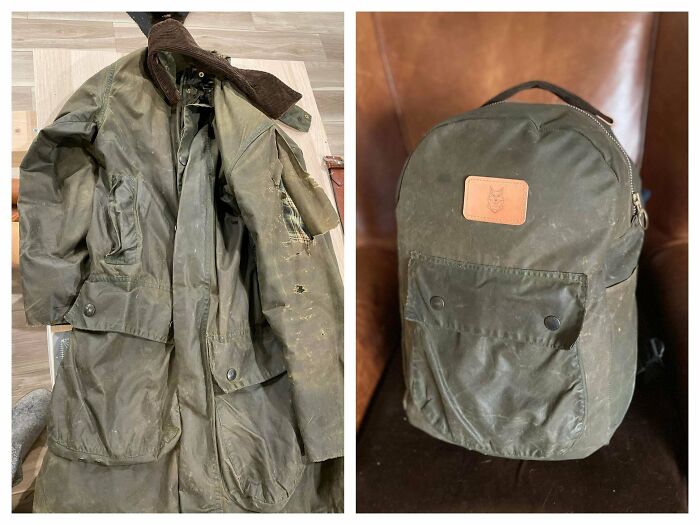 Turned My Old, Ripped Barbour Jacket Into An Awesome Backpack! [self-Drafted]