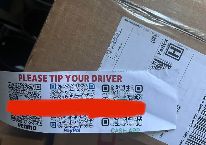 This Has Gone Too Far. To Tip Your FedEx/UPS Drivers
