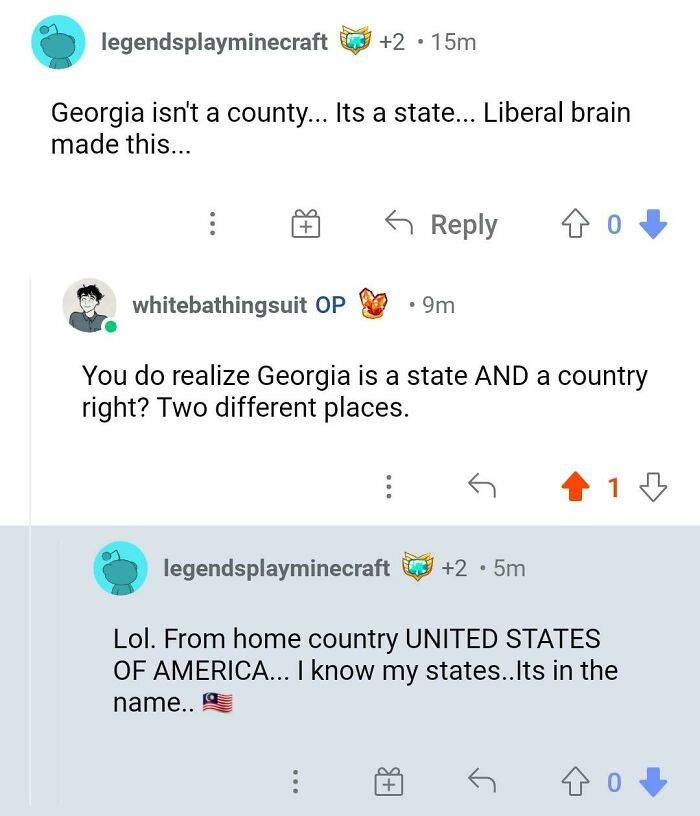 I Posted A Picture On Another Subreddit About A River In The Country Georgia And This Person Had A Lot To Say