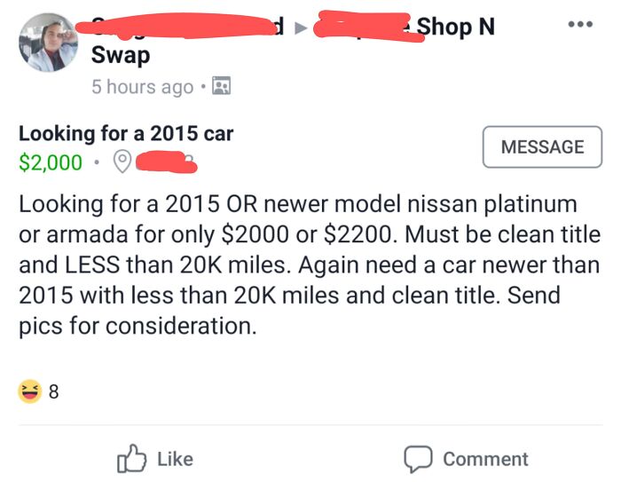 Never Thought I'd See A Choosing Beggar On My Own Facebook Feed. The Time Has Come