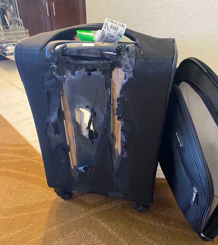 Carry On Service For Suitcases At The Airport. Gave It To Them So I Wouldn’t Have To Take It On The Plane. Pick It Up At My Destination Like This