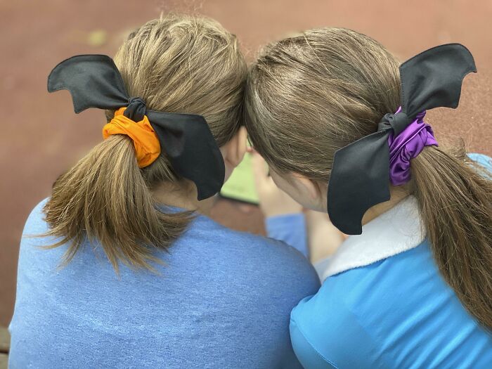 I Made These Bat Scrunchies For My Daughters. What Do You Make Of It?
