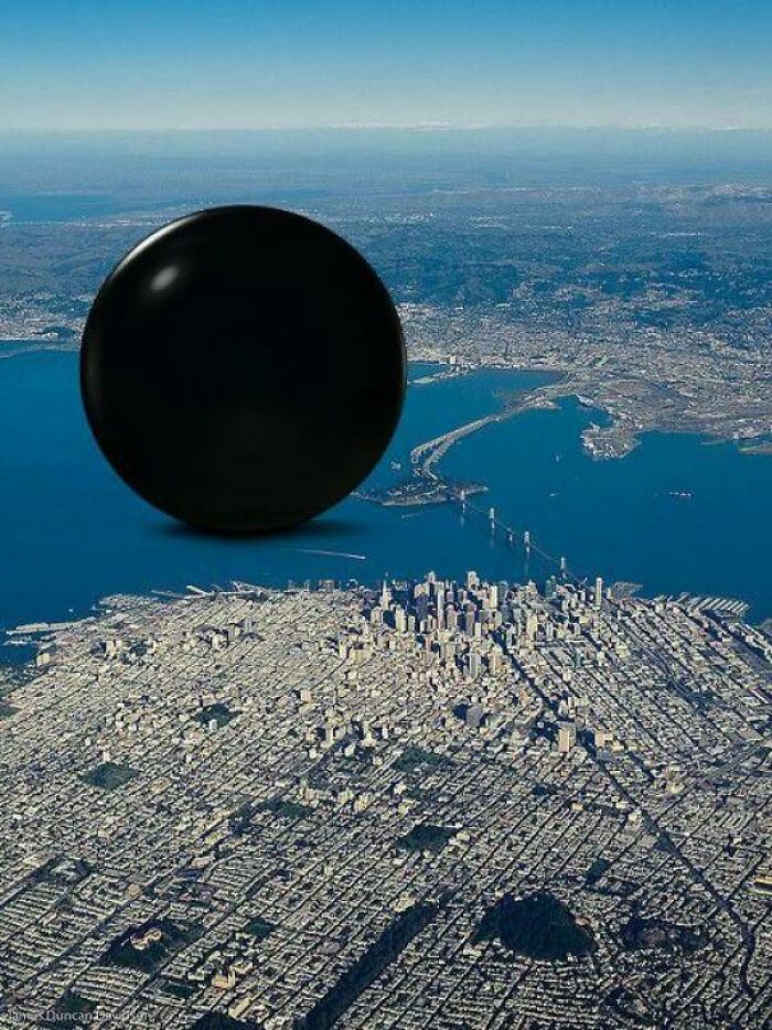 With 2% Of Its Annual Defense Budget, The Us Could Afford To Construct A Colossal Obsidian Sphere In The San Francisco Bay, Visible Throughout All Of Northern California And Emanating An Ominous Hum!