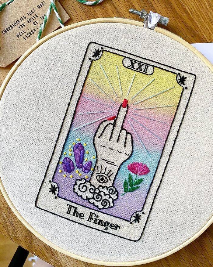 I Made This Tarot Themed Embroidery