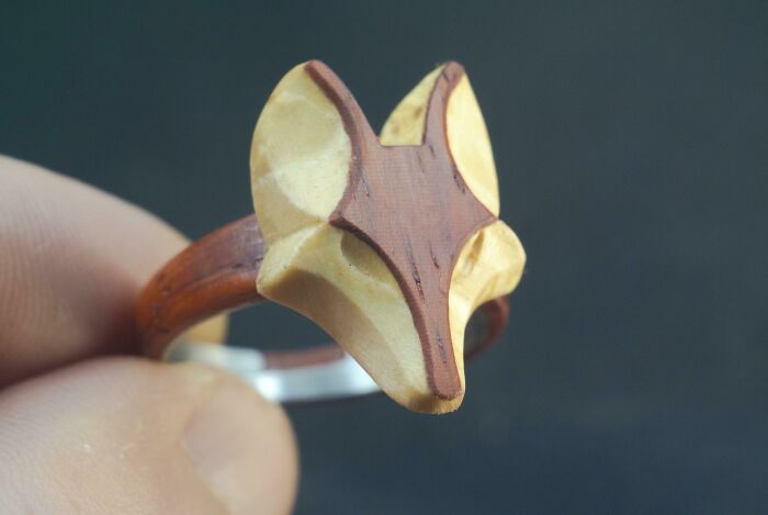 Este es el primer anillo de madera en el que he trabajado por mucho tiempo