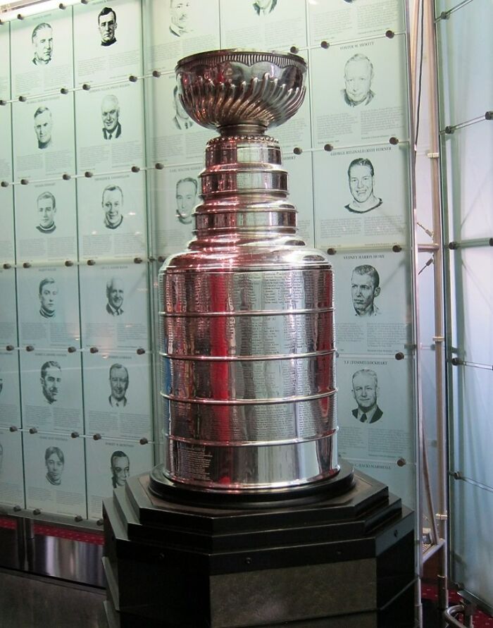 Stanley Cup's Trophy In A Room 