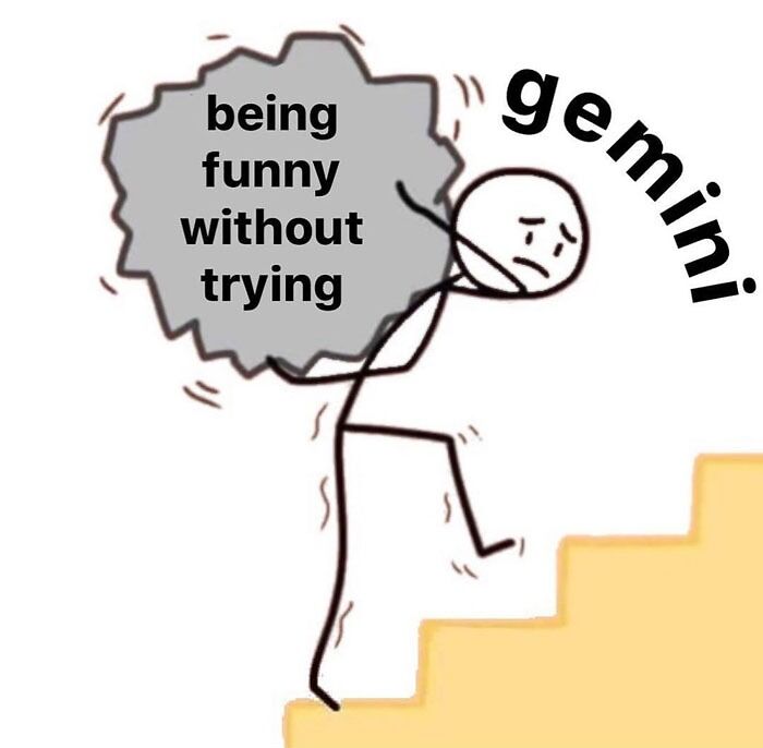 Gemini being funny without trying meme