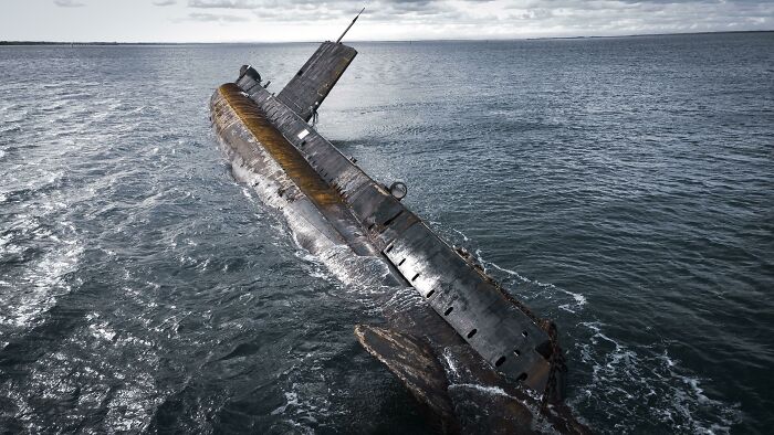 Abandoned Australian Submarine. Sinking This Week