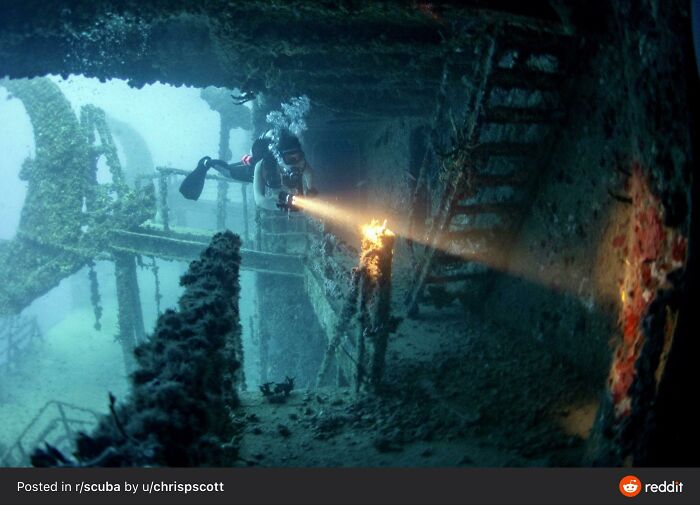 Stairs, But Underwater. My Anxiety Is Through The Roof Looking At This Photo