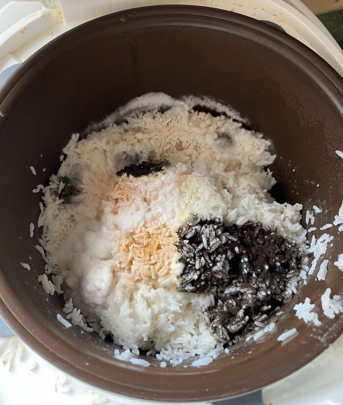 Wanted To Make Some Sushi Tonight. Roommate Left Me A Surprise In The Rice Cooker
