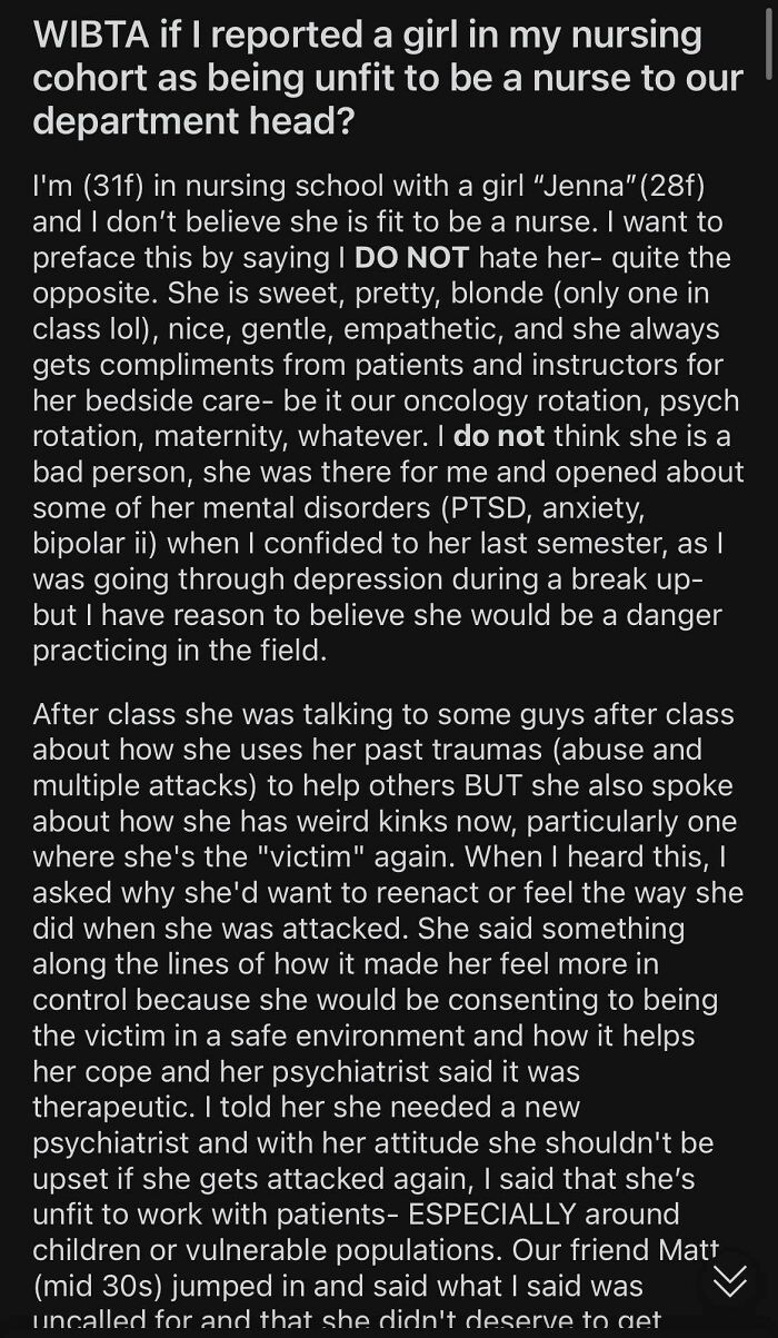 Boils Down To She Can’t Be A Nurse Because She Is Pretty And Men Like Her… But Ofc It’s Not That, It’s Concern For The Patients