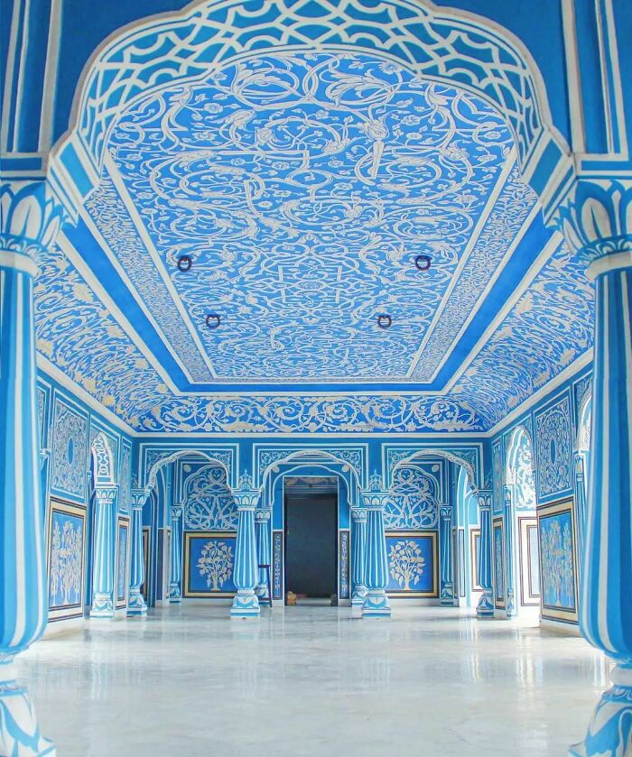 Interior del Palacio de la Ciudad en Jaipur, India