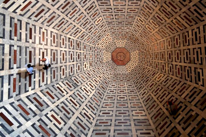Tile Pattern On The Floor Of Cathedral Of Santa Maria Del Fiore - Florence, Italy