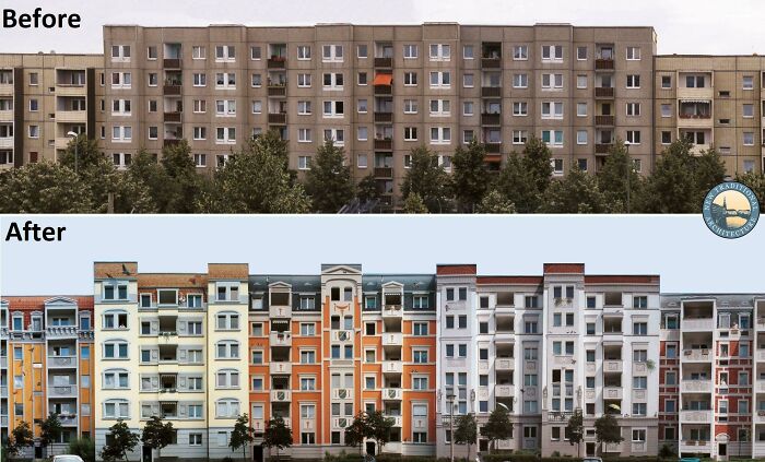 Using The Classical Technique Of Trompe-L'œil, A Modernist Bloc In Berlin, Germany Was Transformed To Become Less Dystopic