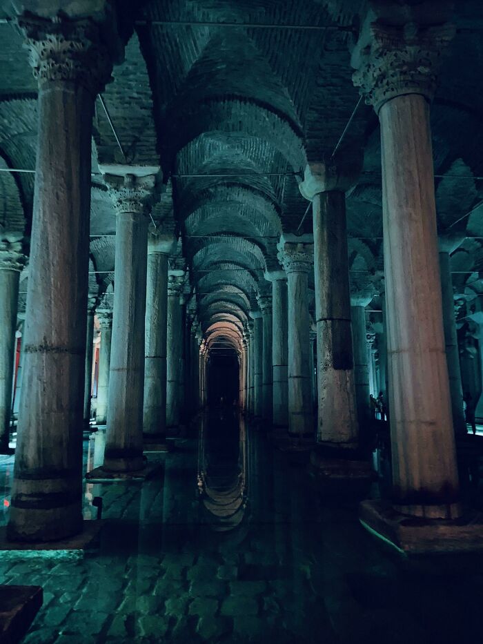 The Basilica Cistern (Istanbul, Turkey) [oc]