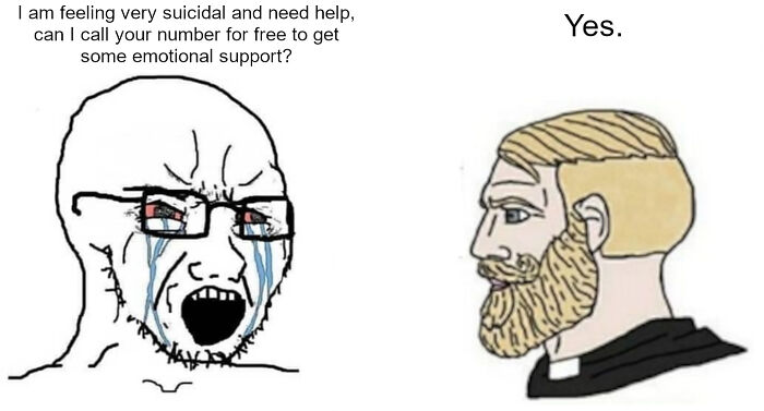 The First Suicide Hotline Was Set Up In The 50s By A(N Anglican) Priest Literally Named "Chad". That's It. That's The Joke