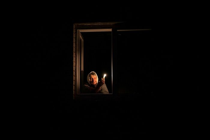 During A Power Outage In Borodianka, Kyiv Region