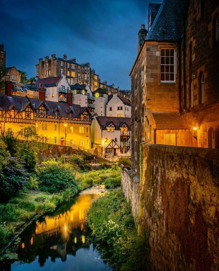The Soft Glow Of Night, Dean Village, Edinburgh