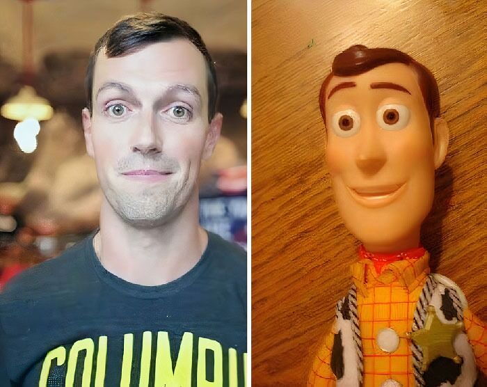 Woody and similar looking man 