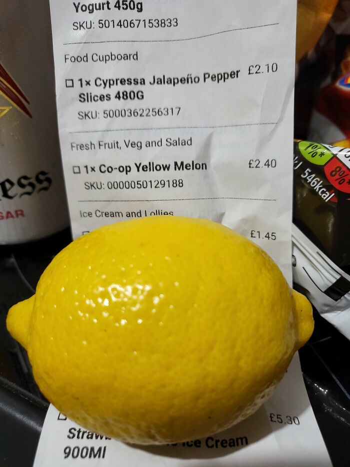 Compré un melón, me dieron un limón