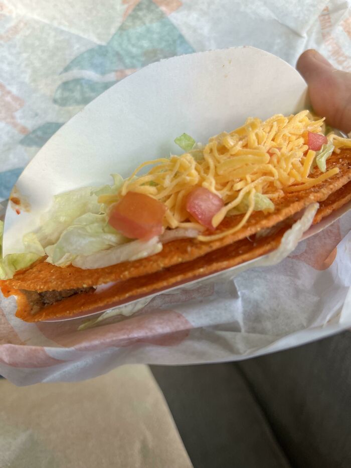 Looks Like Tacobell Couldn’t Find The Inside Of A Taco
