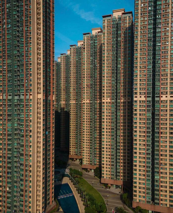 Edificios de viviendas en Hong Kong