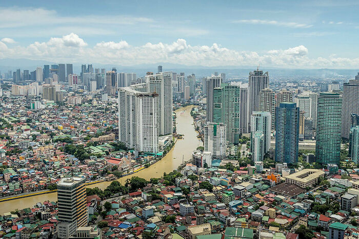 Metro Manila , Philippines (Btw The River Is Brown)