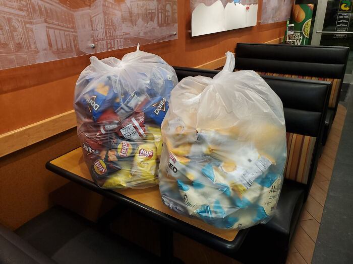 Tfw All The Chips Expire Today And You End Up Taking 134 Bags Home