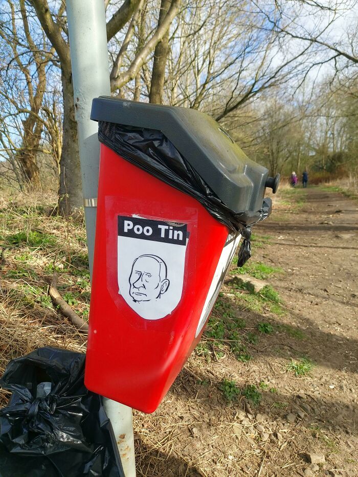 Saw This On A Dog Waste Bin On A Walk Today