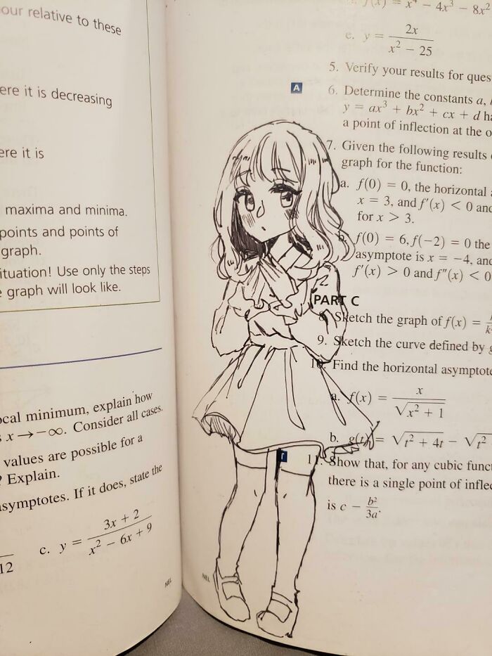Not Really Mild But Someone Drew This In My Calc Textbook
