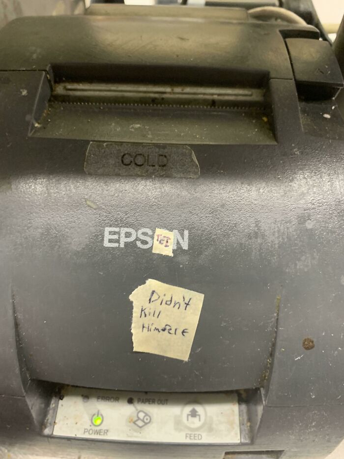 This Receipt Printer At Work
