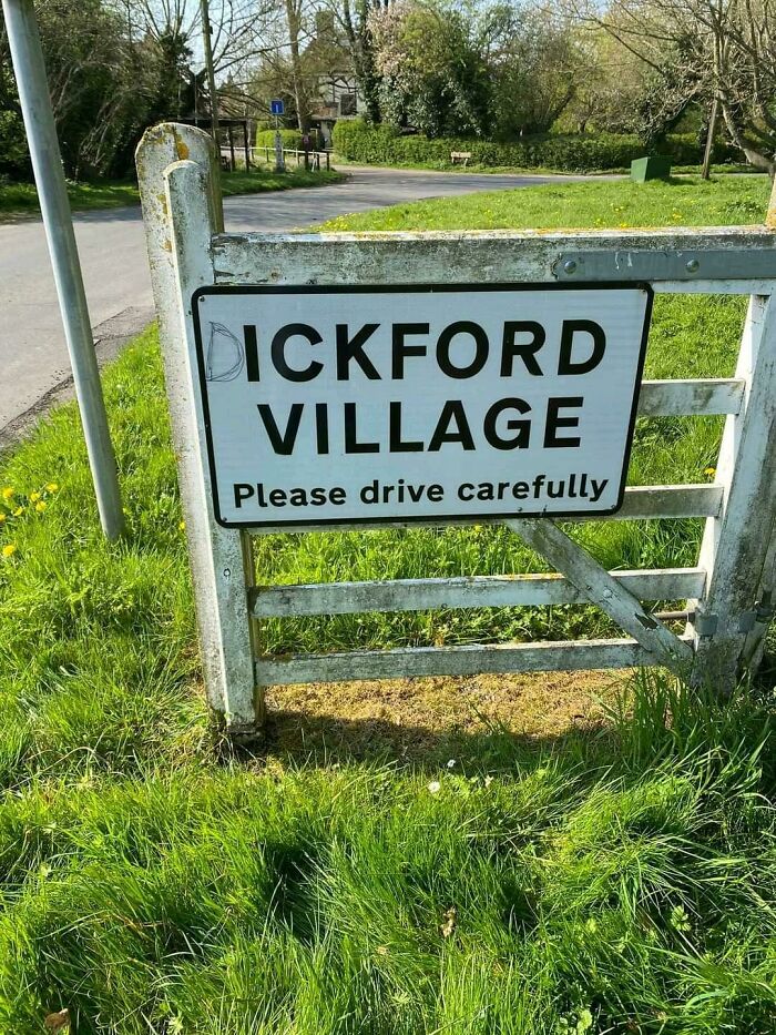 My Village Sign Was Vandalised This Morning