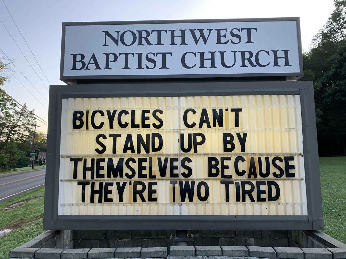 Bicycles Can't Stand