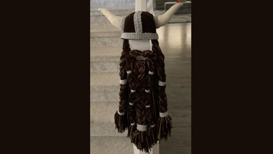 My First Viking Hat! Made Custom For My Sister In Law