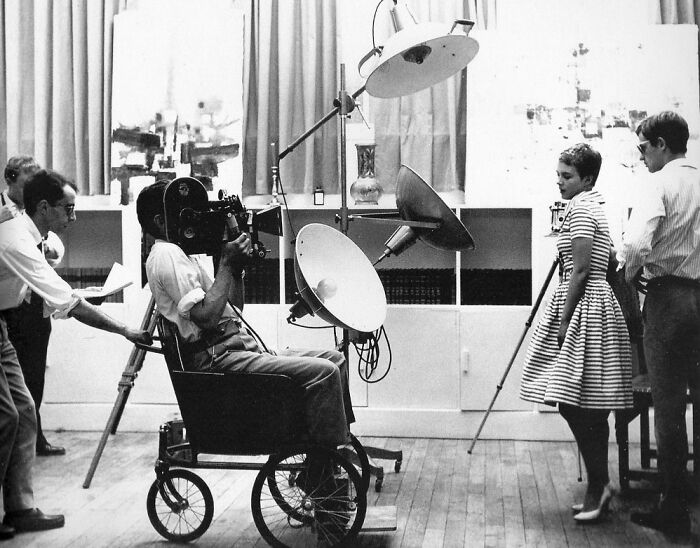 Jean Luc-Godard Couldn't Afford A Dolly, So He Would Push Around Cinematographer Raoul Coutard In A Wheelchair During The Filming Of Breathless (1960)