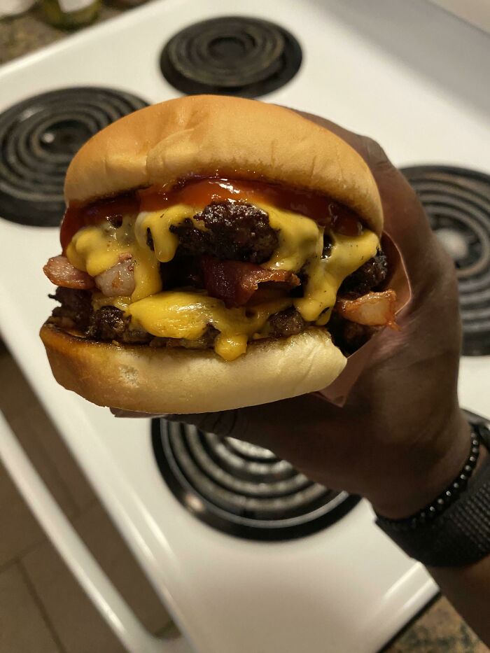 [i Made] Double Bacon Cheeseburger