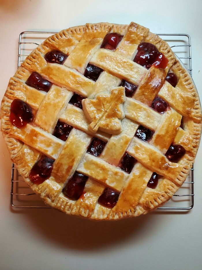 My Husband's First Attempt At A Cherry Pie! Came Out A Little Bland, Any Suggestions On How To Help That?