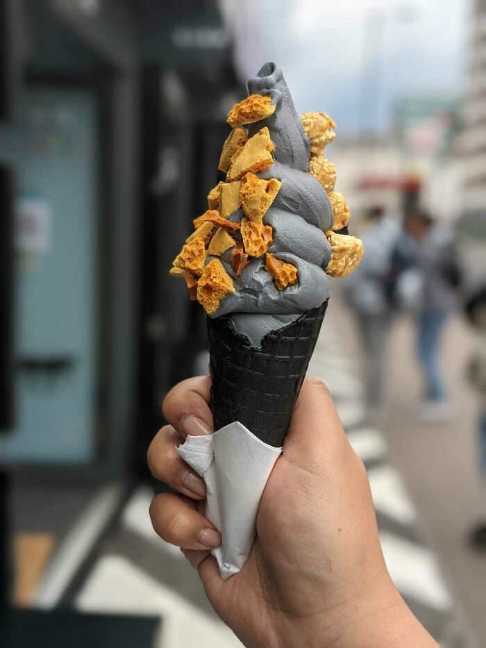 Coconut Soft Serve With Honeycomb And Toffee Popcorn