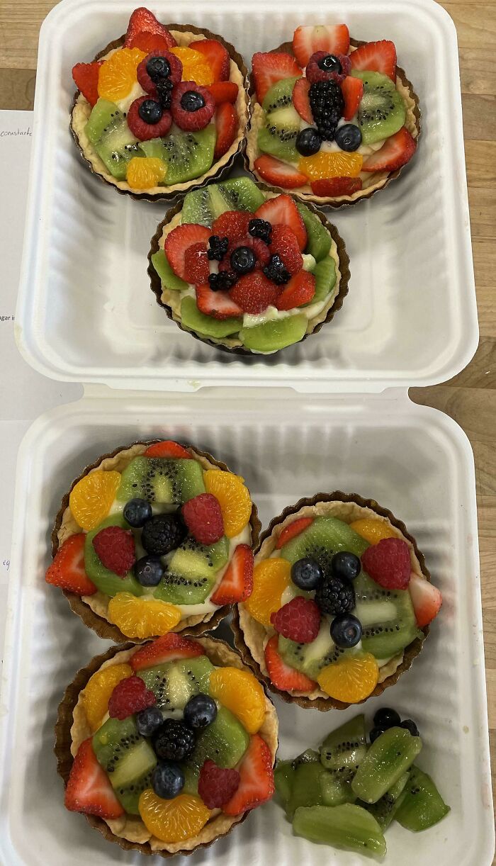 Fresh Fruit Tartlets I Made In Class