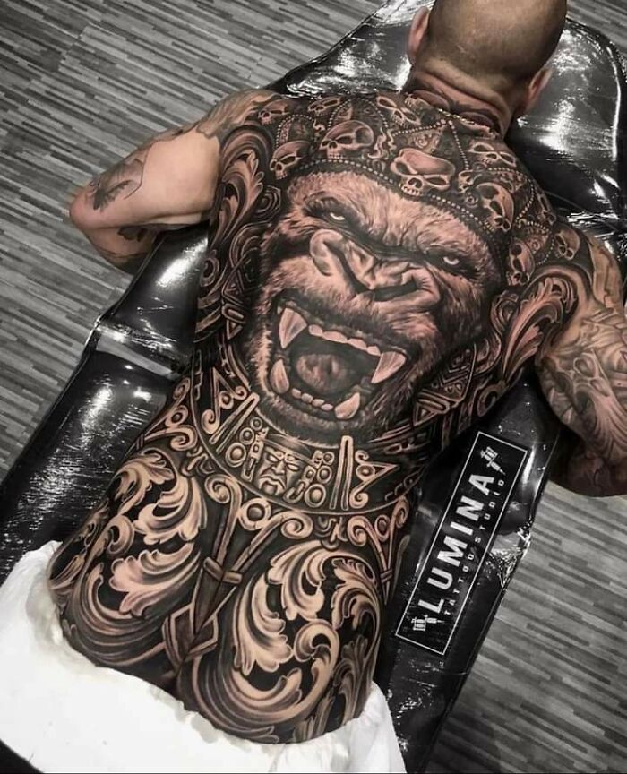 Absolutely Insane Back Piece Done By © Dodepras Lumina