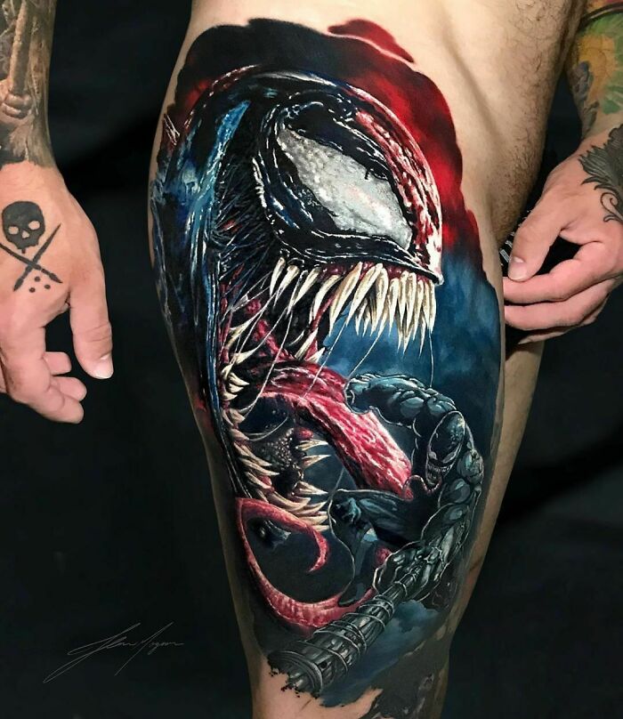 Venom Tattoo By © Jean Mognon Tattoo