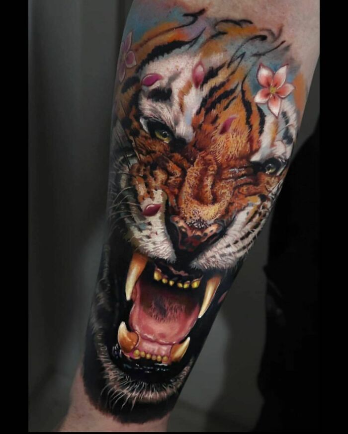 Tiger Tattoo By Ricardo G. Ciechorski
