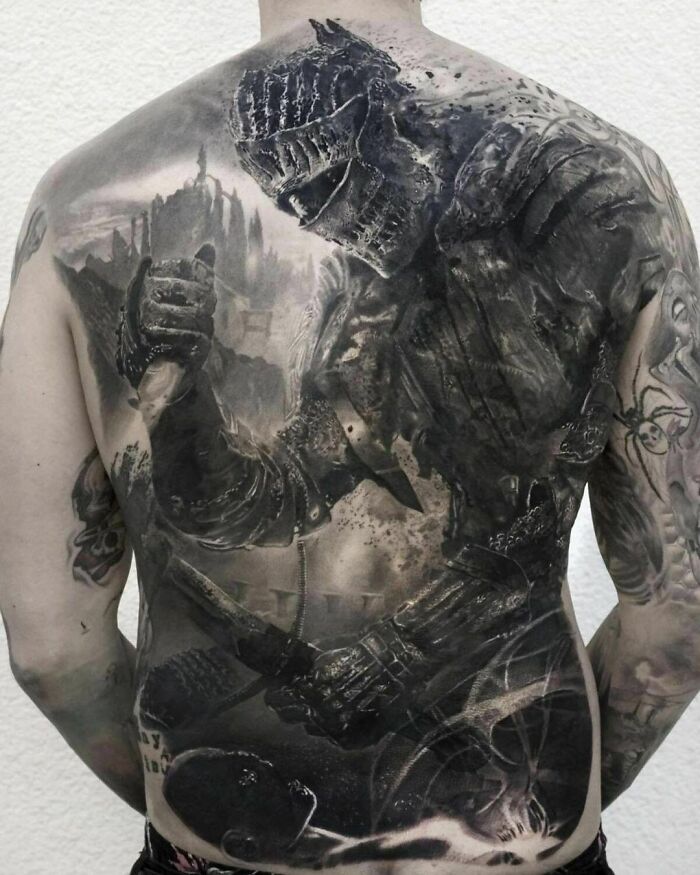 Back Tattoo By Stefan Muller