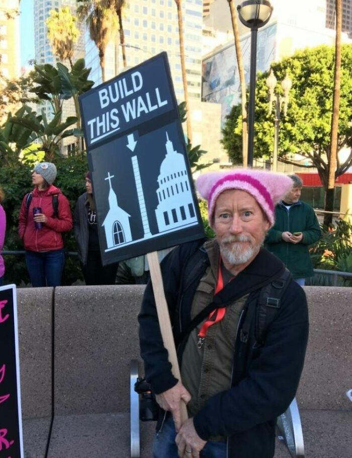 Sign From Women's Rally - Separation Of Church And State