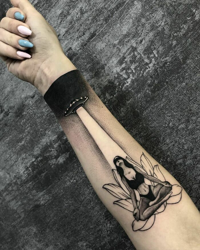 Black Tattoo Artwork By Spraytattoo.msk