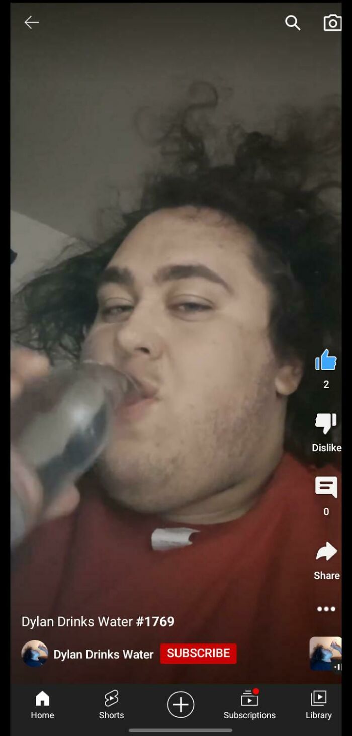 This Madlad On Yt Shorts Has Been Drinking Water Every Day For Over 3 Years