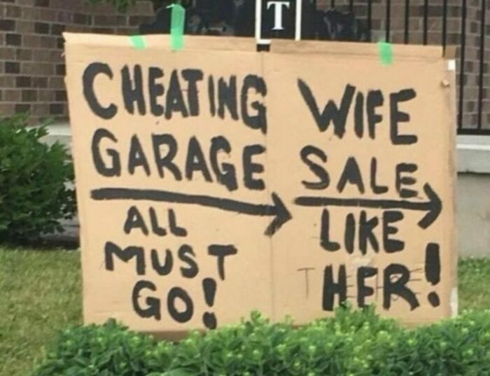 Cheating Garage All Must Go!